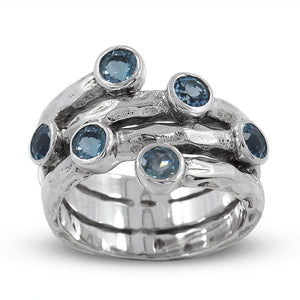 925 Sterling Silver Garnet Ring