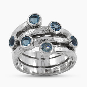 925 Sterling Silver Garnet Rings