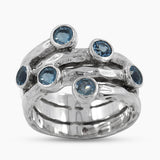 925 Sterling Silver Garnet Rings