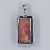 Pink Opal 925 Sterling Silver Pendant