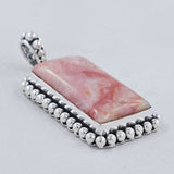 Pink Opal 925 Sterling Silver Pendant