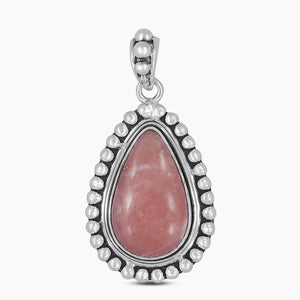925 Sterling Silver Pink Opal Pendants