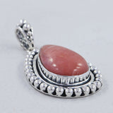 925 Sterling Silver Pink Opal Pendant