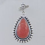 925 Sterling Silver Pink Opal Pendant