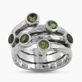 925 Sterling Silver Garnet Rings