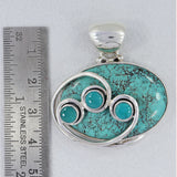 Tibetan Turquoise Silver Pendant