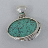 Tibetan Turquoise Silver Pendant