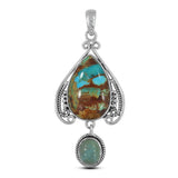 925 Sterling Silver Rainbow Copper Pendant