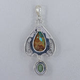 925 Sterling Silver Dendritic Opal Pendant