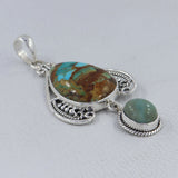 925 Sterling Silver Rainbow Copper Pendant