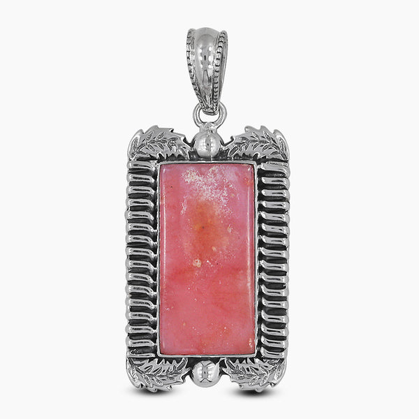 925 Sterling Silver Pink Opal Pendants