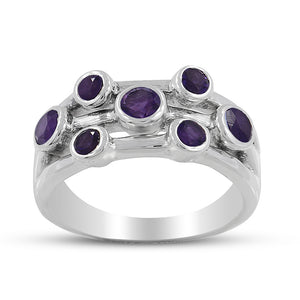 925 Sterling Silver Amethyst Rings