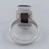 Rhodonite Gemstone 925 Sterling Silver Ring