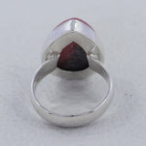 Rhodonite Gemstone 925 Sterling Silver Ring