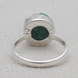 Malachite Brain Silver Rings