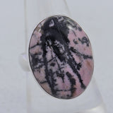 Rhodonite Gemstone 925 Sterling Silver Ring