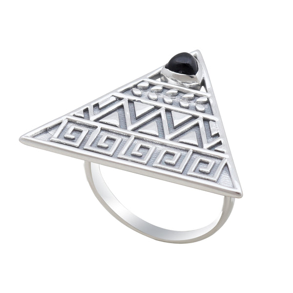 Black Onyx Silver Jewelry Set