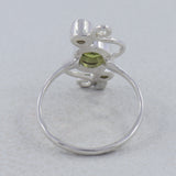 Natural Peridot Gemstone 925 Sterling Silver Ring