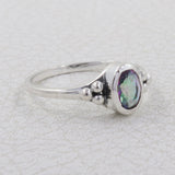 Blue Topaz Sterling Silver Ring