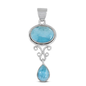 Rainbow Moonstone Silver Pendant
