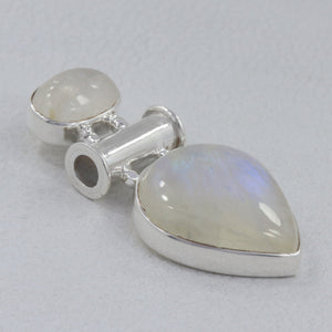 Rainbow Moonstone Silver Pendants