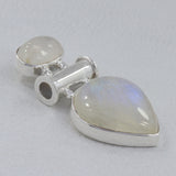 Rainbow Moonstone Silver Pendant