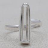 Lemurian Quartz Silver Rings