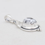 Dendritic Opal Silver Pendants
