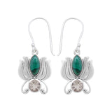 Malachite Silver Jewelry Set