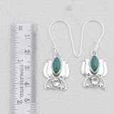 Malachite Silver Jewelry Set