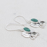 Malachite Silver Jewelry Set