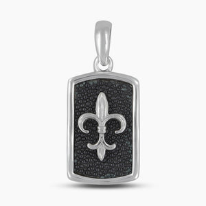 925 Sterling Silver Black Stingray Pendants
