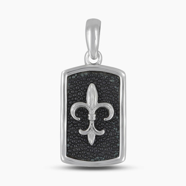 925 Sterling Silver Black Stingray Pendants