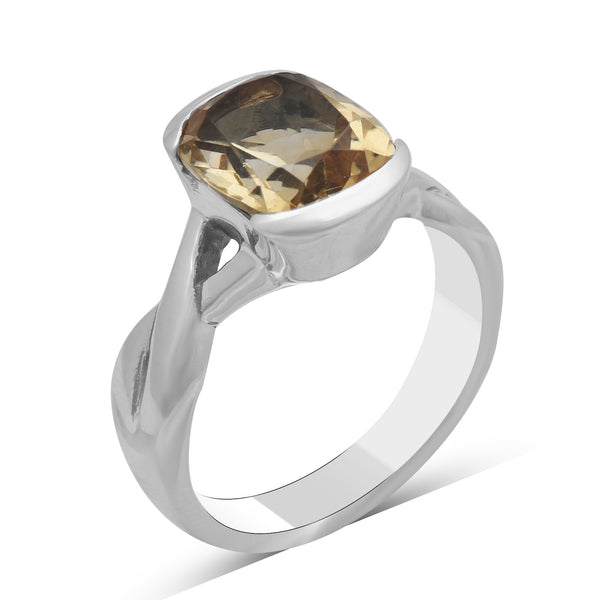 925 Sterling Silver Citrine Rings