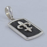 925 Sterling Silver Black Stingray Pendants