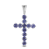 925 Sterling Silver Iolite Pendant