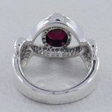 925 Sterling Silver Garnet Ring