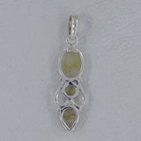 925 Silver Rutilated Quartz Pendants