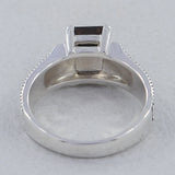 Natural Smoky Quartz 925 Sterling Silver Ring