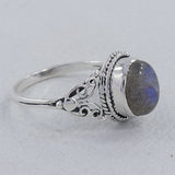 Natural Ethiopian Opal 925 Sterling Silver Ring