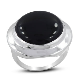 925 Sterling Silver Black Onyx Ring
