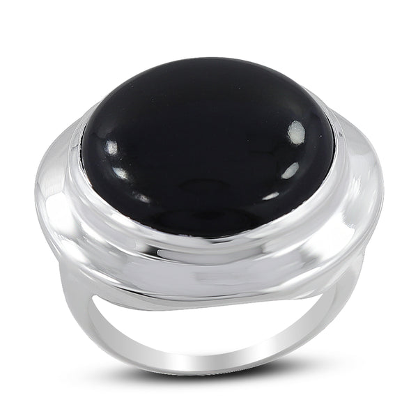925 Sterling Silver Black Onyx Ring