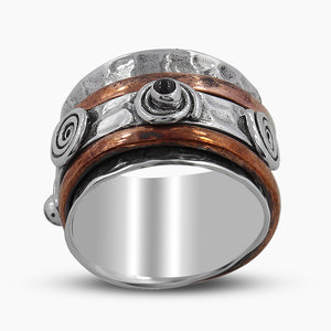 925 Sterling Silver Dual Tone Tourmaline Rings