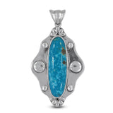 Mexican Turquoise 925 Sterling Silver Pendant