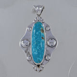 Mexican Turquoise 925 Sterling Silver Pendant