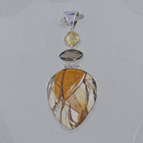 Brecciated Mookaite Silver Pendant