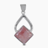 925 Sterling Silver Pink Opal Pendants