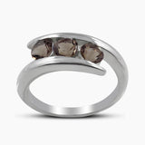 Natural Blue Topaz Silver Rings