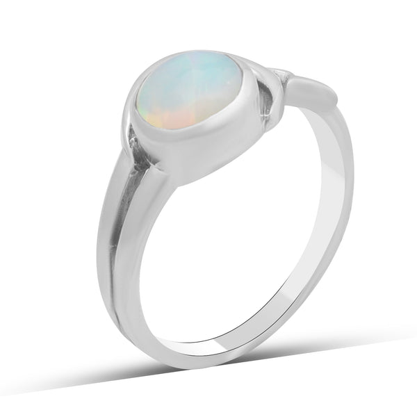 925 Sterling Silver Ethiopian Opal Rings