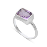 925 Sterling Silver Amethyst Ring